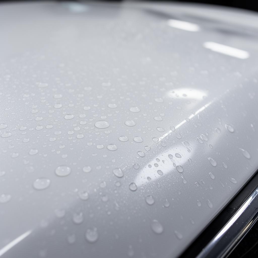 Normal moisture evaporation bubbles under PPF