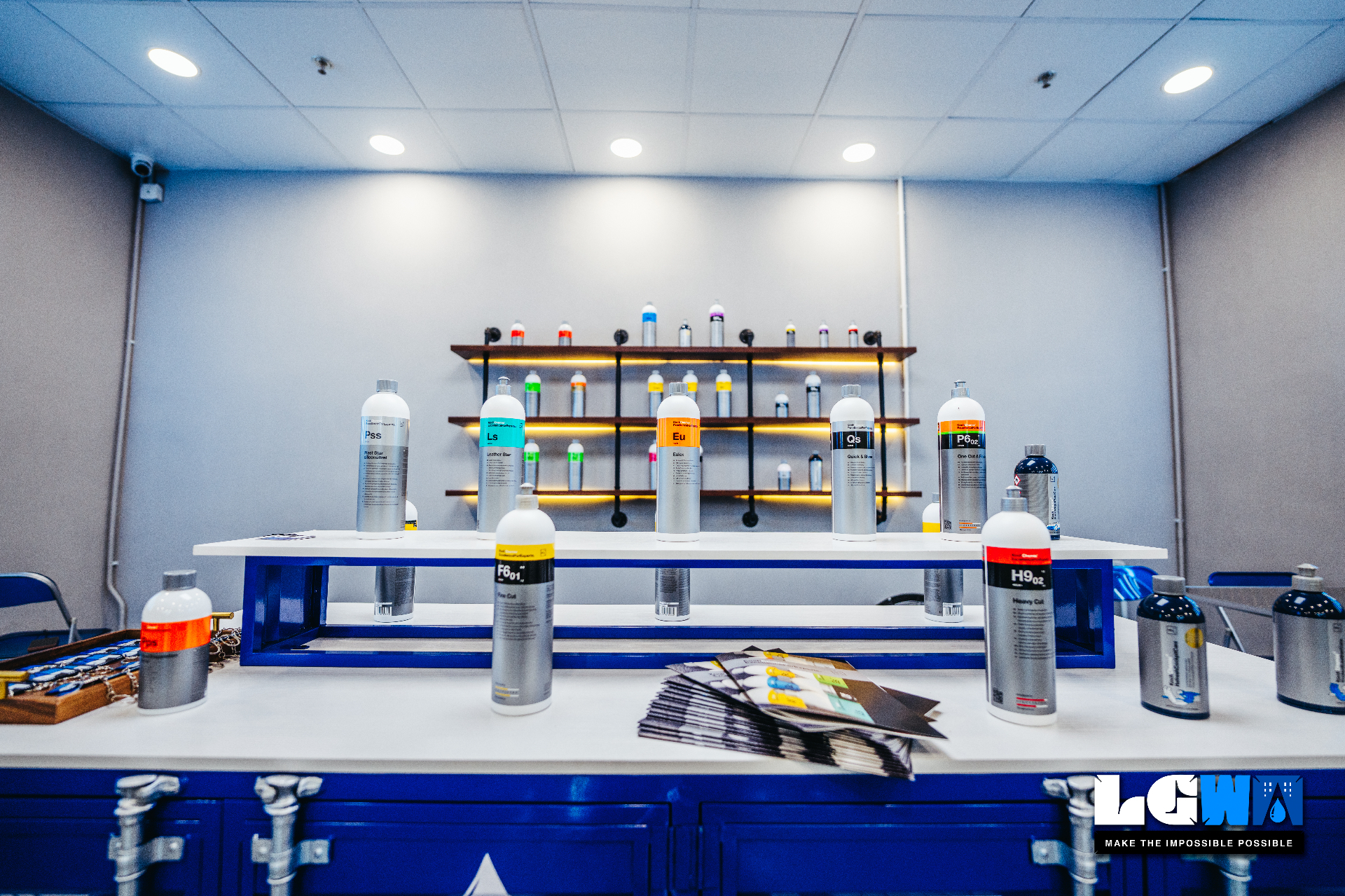 LETS GET WASH German Koch-Chemie professional car wash and care products display